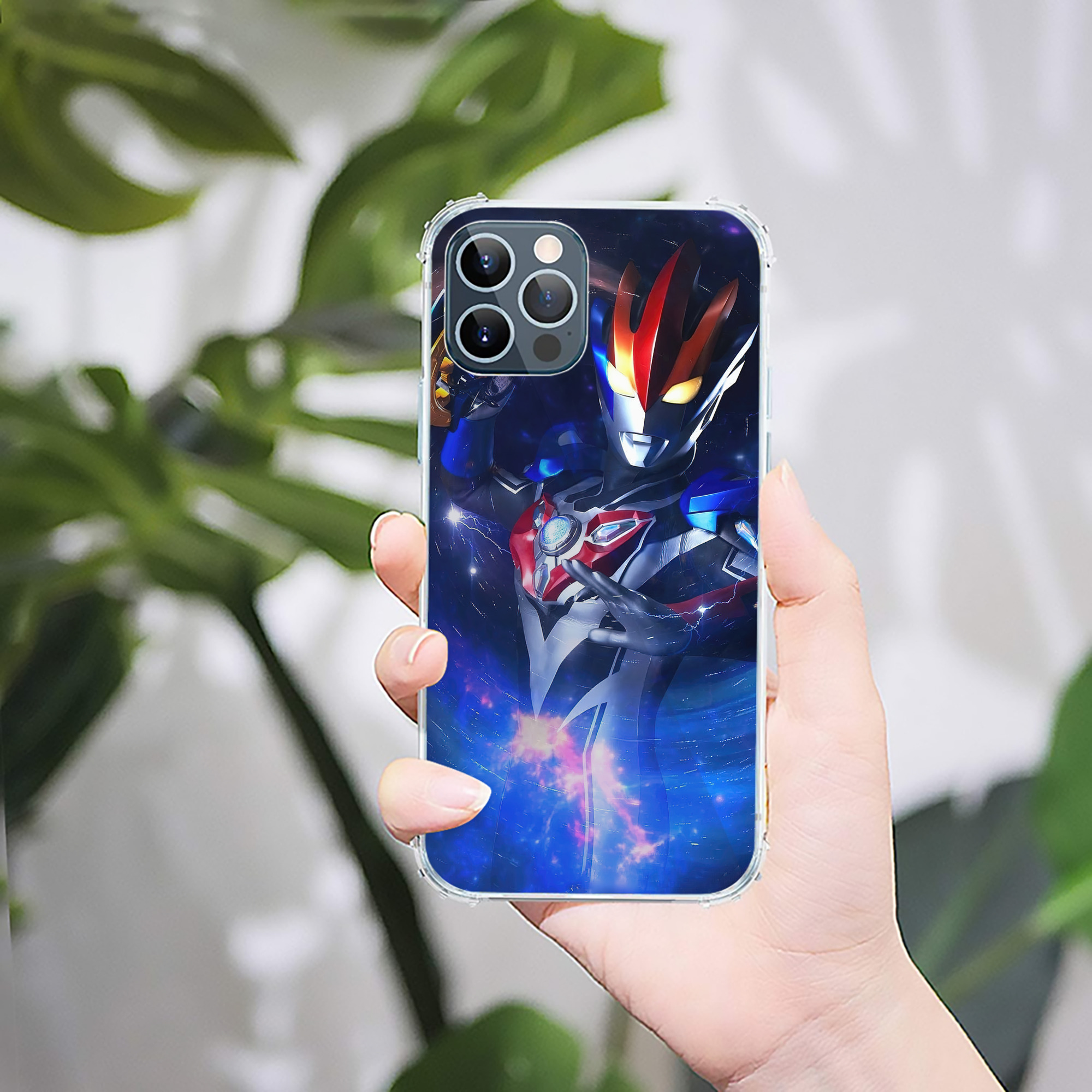 （画像用） ウルトラマン Ultraman 【iPhone 12シリーズ対応】透明スマホケース（クリアソフトケース）